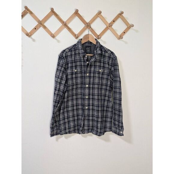 Grayers Other - Grayers Heritage Flannels 100% Cotton Blue and White Button Down Flannel Size XL